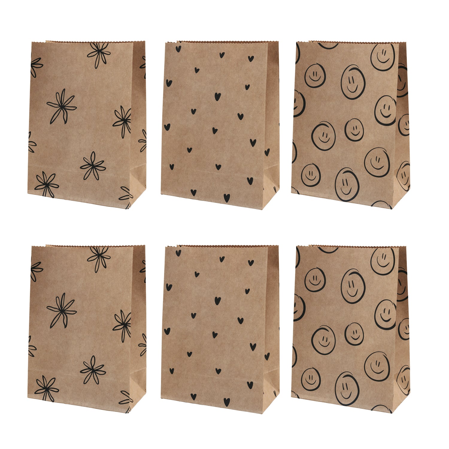 Geschenktüten aus Papier im 6er Set