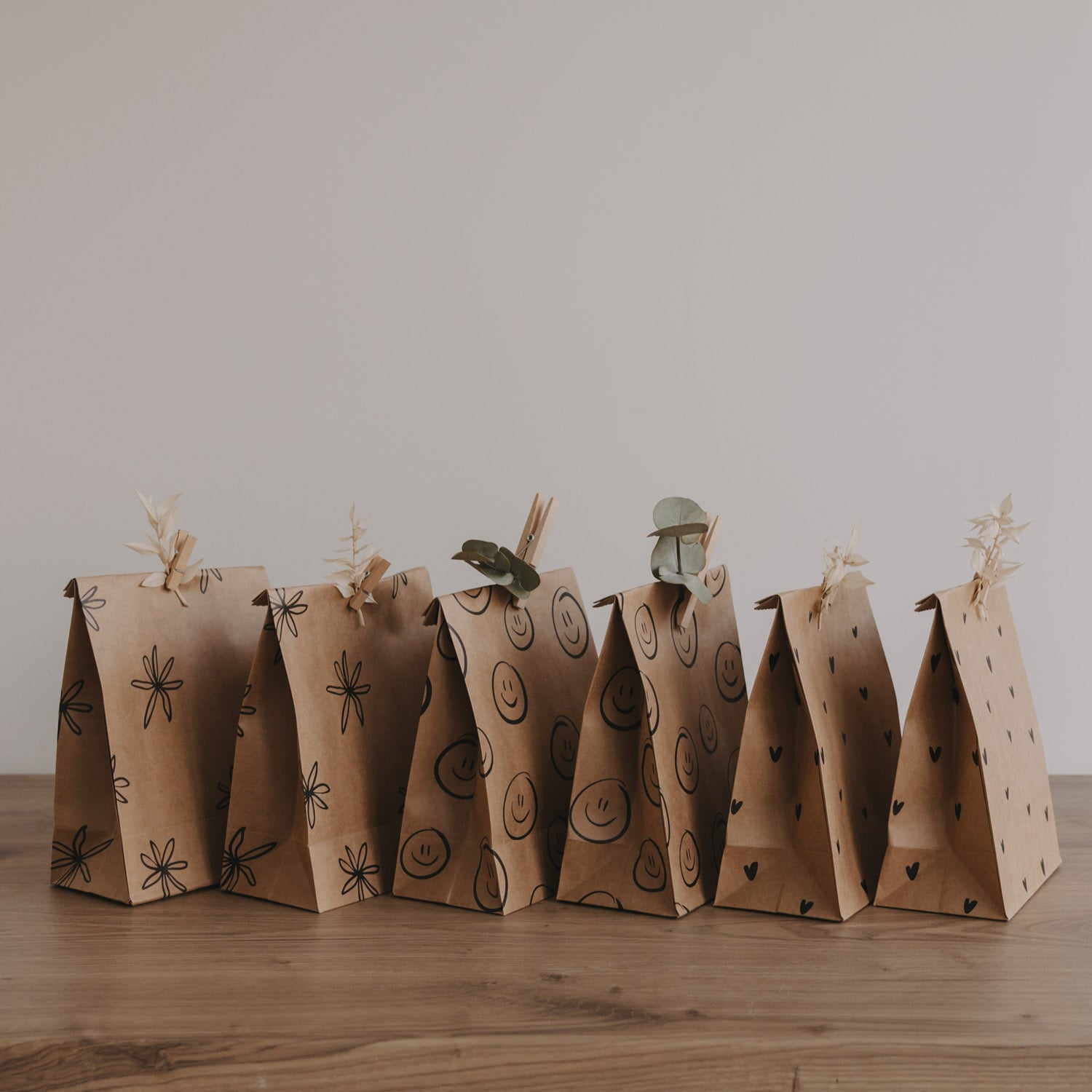 Geschenktüten aus Papier im 6er Set