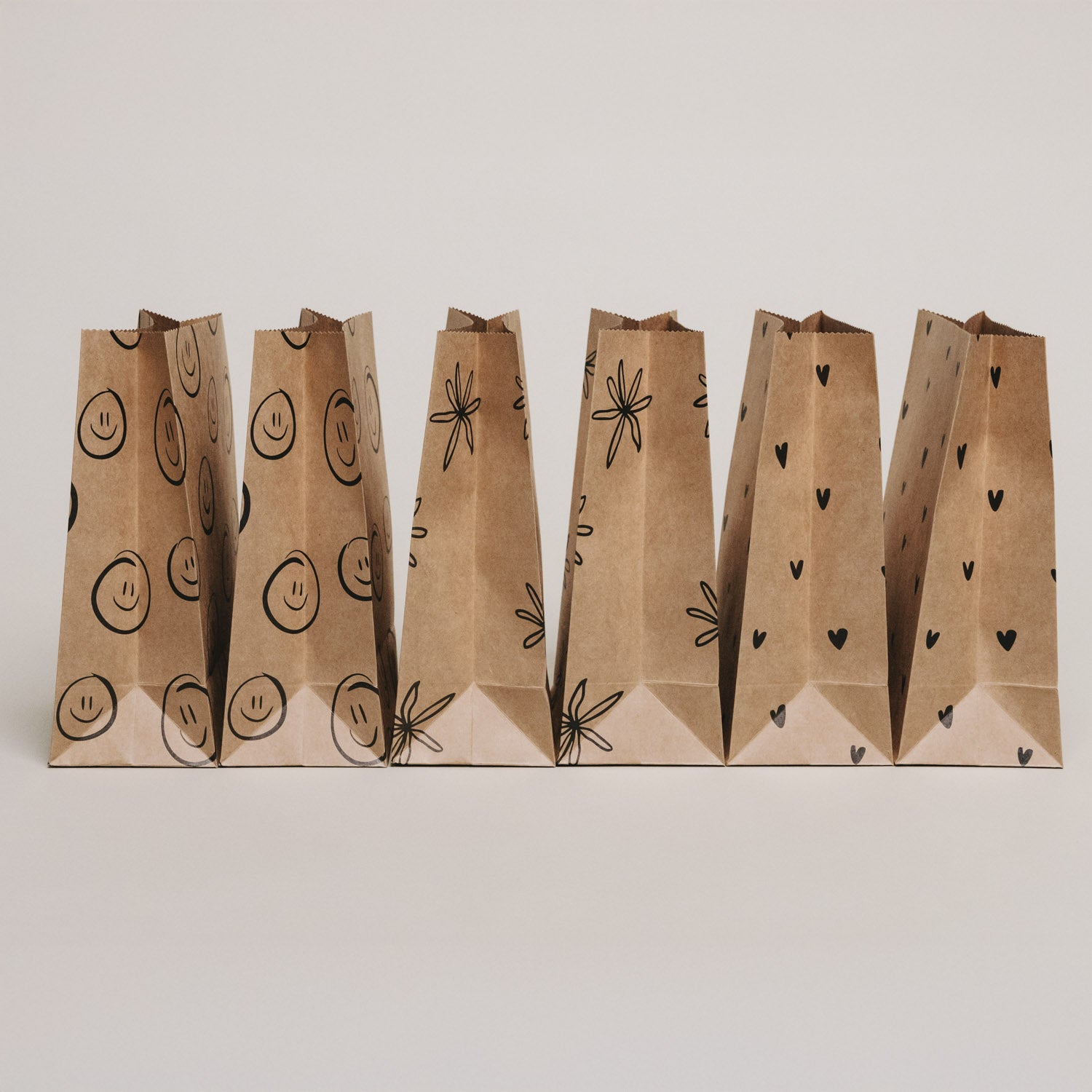 Geschenktüten aus Papier im 6er Set
