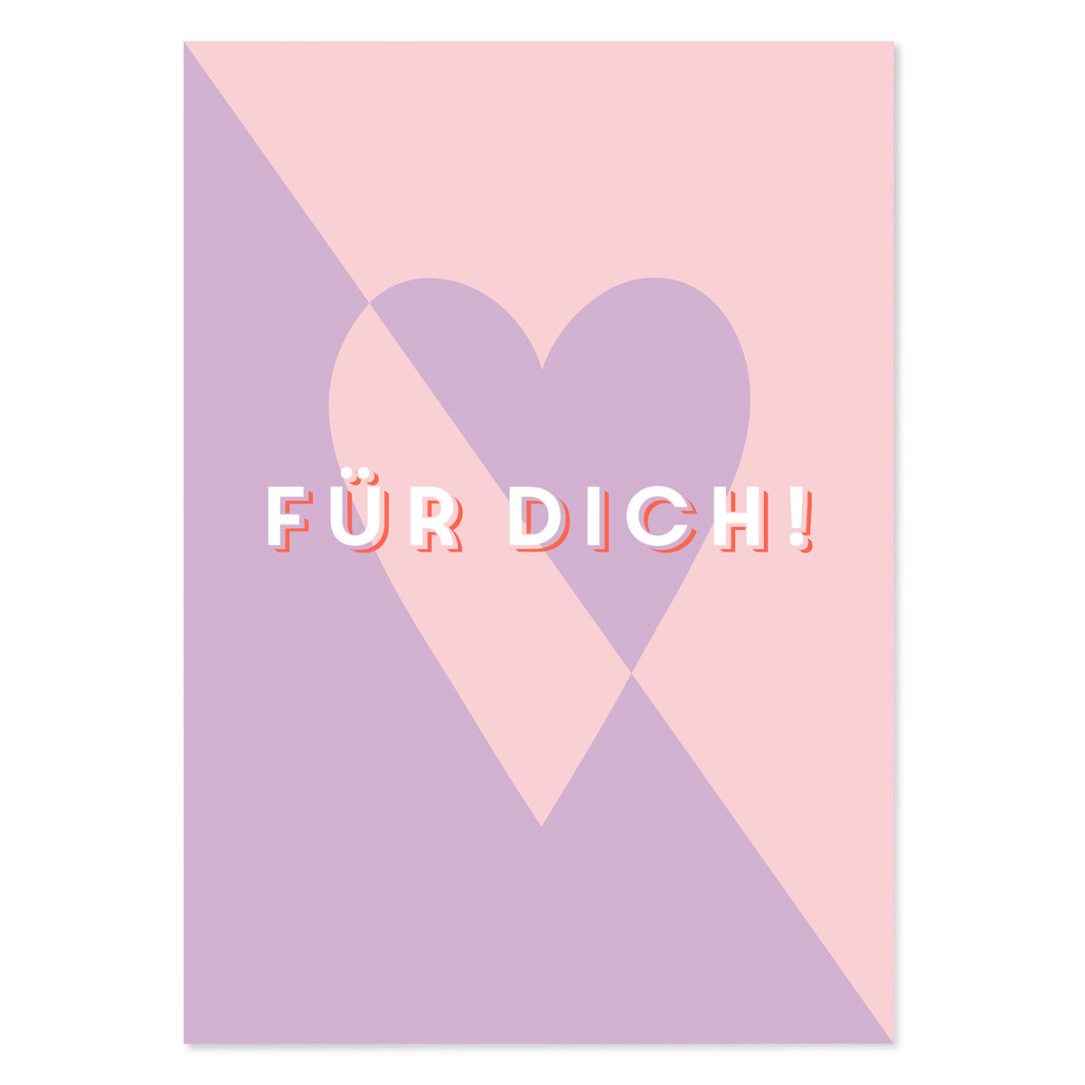 Postkarte Für Dich - Herz