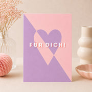 Postkarte Für Dich - Herz